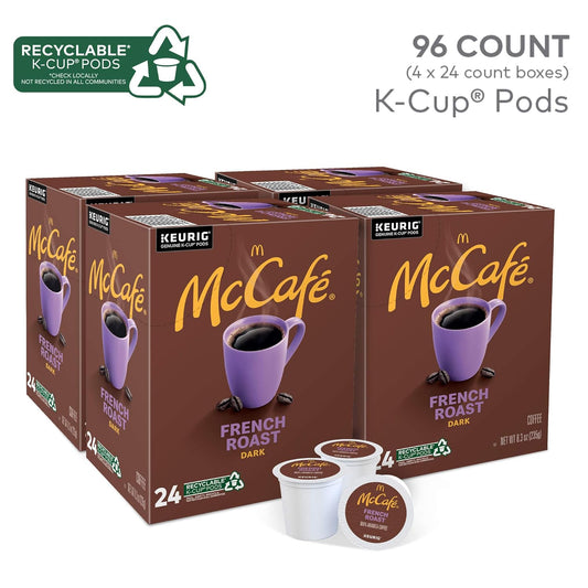 McCafe_French_Roast,_Single_Serve_Coffee_Keurig_K-Cup_Pods,_Dark_Roast,_96_Count_(4_Packs_of_24)