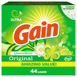 GAIN Powder Laundry Detergent, Original Scent, 45 Oz for Regular & HE Washers, Packaging May Vary
