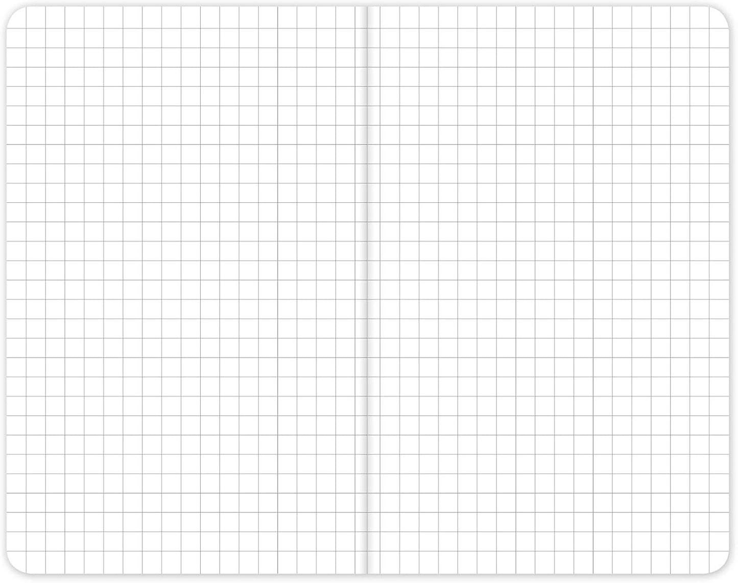 Elan_Publishing_Company_Field_Notebook/Pocket_Journal_-_3.5"x5.5"_Black_Graph_Memo_Book_Pack_of_5