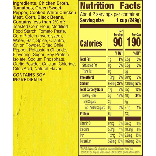 Old El Paso Chicken Tortilla Soup for Affordable Desk Lunches, Ready 18.5 oz Can