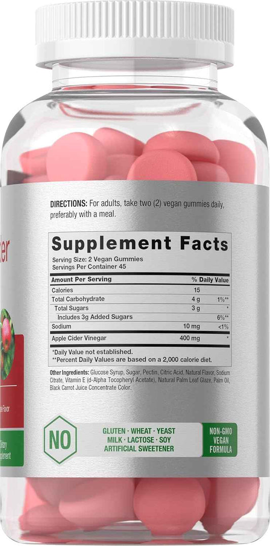 Horbäach Vegan ACV Gummies – Nightly Wellness Ritual for Adults, Apple Flavor Supplement