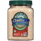 RiceSelect Organic Texmati Brown Basmati Rice, Premium Non-GMO Gluten-Free Long-Grain Brown Rice, 32-Ounce Jar