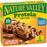 Nature Valley Breakfast Bars, Protein Granola Bars, Peanut Butter Dark Chocolate, Chewy, Gluten-Free, Individually Wrapped, On-the-Go, No Artificial Flavors or High Fructose Corn Syrup, 15-Count Box