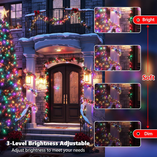 iBaycon_Color_Changing_Christmas_Lights,_66FT_200_LED_RGB_Christmas_String_Lights_Outdoor,_Fairy_Twinkle_Tree_Lights_with_Remote_Timer_Plug_in_for_Xmas_Room_Indoor_Party_Holiday_Decorations