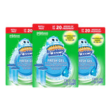 Scrubbing Bubbles Fresh Gel Toilet Bowl Cleaning Stamps Refills, Helps Keep Toilet Clean and Helps Prevent Limescale & Rings, Rainshower Scent