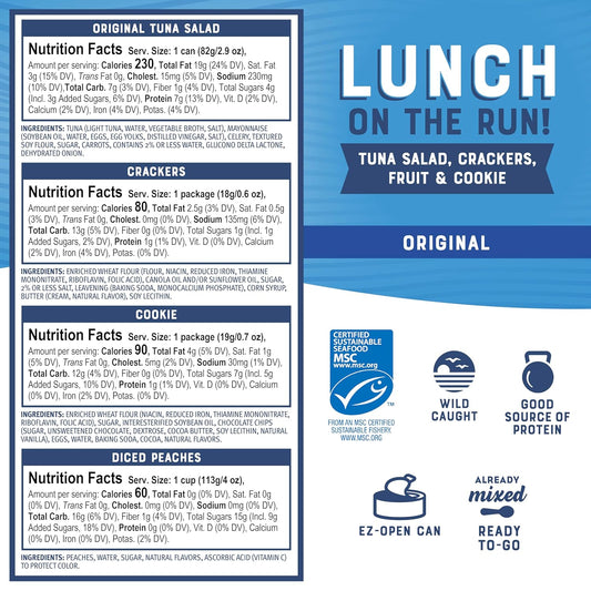 Bumble_Bee_Lunch_On_The_Run_Tuna_Salad_with_Crackers_Kit,_8.2_oz_(Pack_of_4)_-_Ready_to_Eat,_Includes_Crackers,_Cookie_&_Peaches_-_Wild_Caught_Tuna_-_Shelf_Stable_&_Convenient_Source_of_Protein