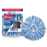 O-Cedar EasyWring RinseClean Spin Mop Microfiber Refill, 1-Pack, Blue Cleaning Cotton Absorbent Cleaner Microfibre Traditional
