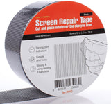by.RHO Window Screen Repair Kit Tape (Black, 2" x 15FT) for Window Screen and Screen Door Tears Holes 3-Layer Strong Adhesive & Waterproof Tape Fiberglass Covering mesh