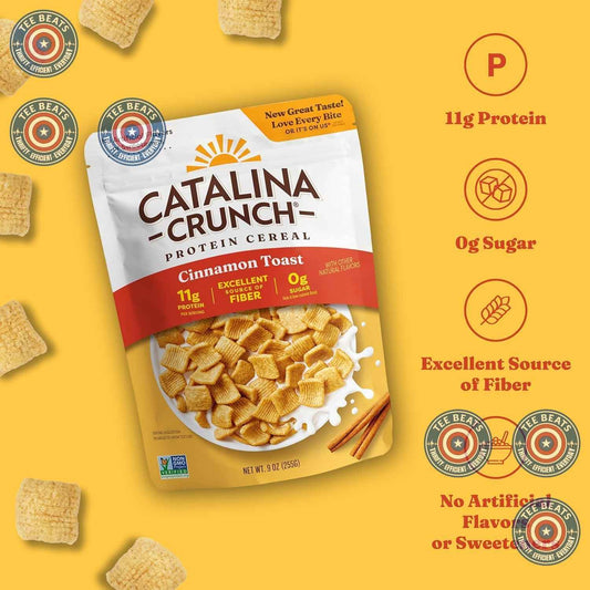Catalina Crunch Protein Cereal – Clean-Eater's Diabetic Breakfast Swap for Daily Blood Sugar Wellness, Keto Cinnamon Toast