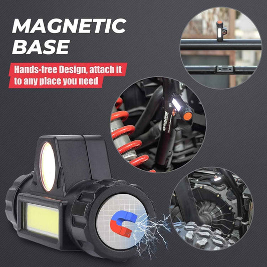 KEMIMOTO Roll Bar Dome Light Safer Hands Free Illumination for UTV ATV Night Riding and Mobility Scooter Visibility 1.5-2.0 in