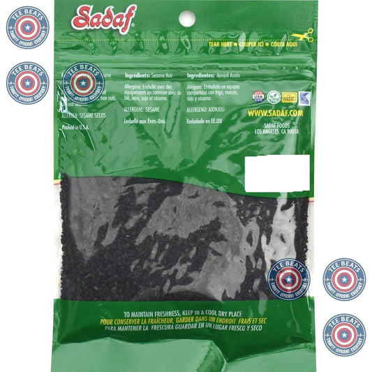 all-natural black sesame seeds roasted to lock in nutty flavor