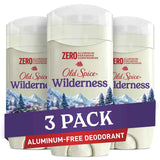 Old Spice Men's Deodorant Aluminum-Free Wilderness with Lavender – 5-Scent Variety Pack Gift Set for Him, 3oz Sticks (Pack of 3)