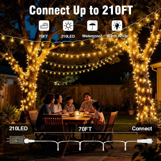 GlowNEST LED String Lights – Cool-to-Touch Nursery and Kids' Bedroom Decor, Safe Soft Glow