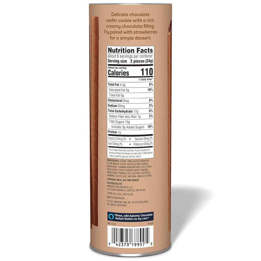 Aplenty Chocolate Rolled Wafers, 5 Oz – Kids Snack Drawer Staple, Sweet Lunchbox Add-In for Back-to-School