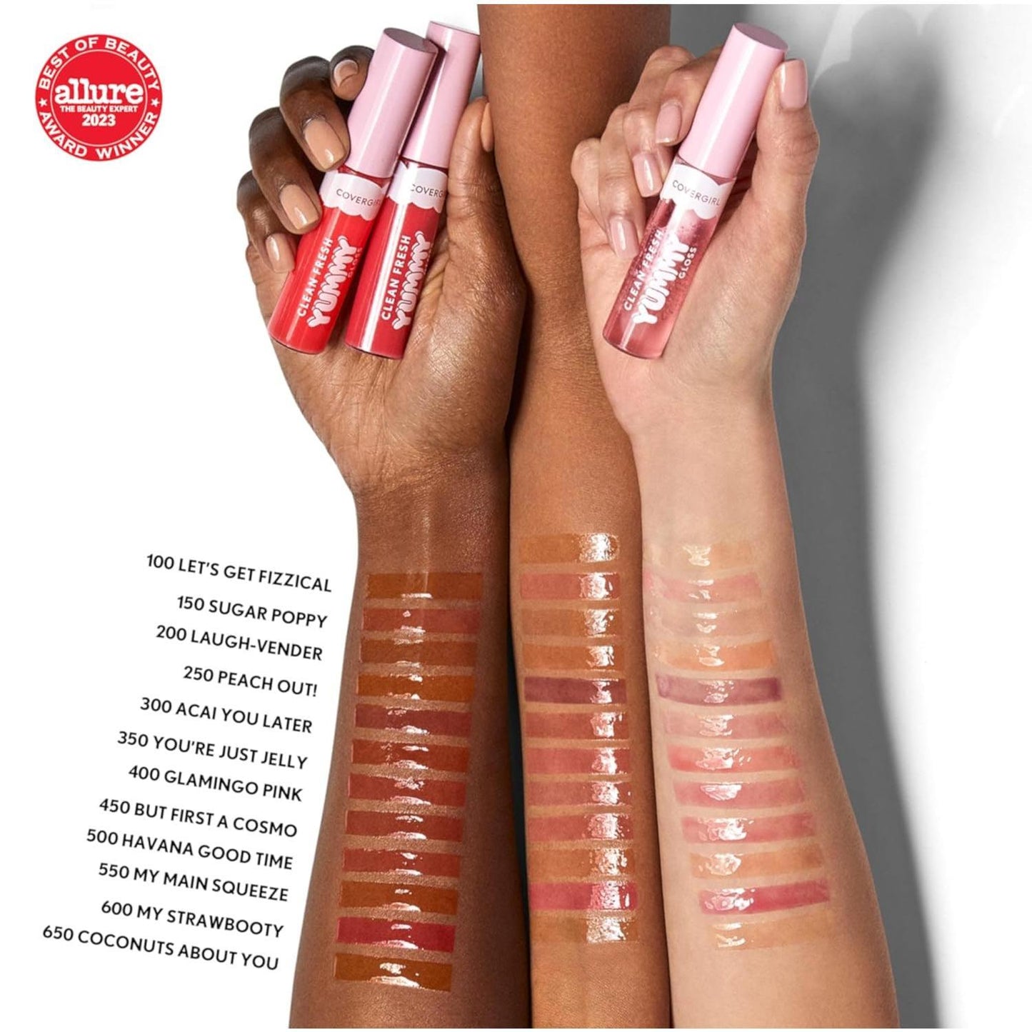 COVERGIRL_Clean_Fresh_Yummy_Gloss_–_Lip_Gloss,_Sheer,_Natural_Scents,_Vegan_Formula_-_Let’s_Get_Fizzical_Lipstick_Makeup_Cosmetic_Glossy_Lip_Care