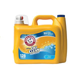 Arm & Hammer Plus OxiClean Fresh Scent, 128 Loads Liquid Laundry Detergent, Household Cleaning Perfume
