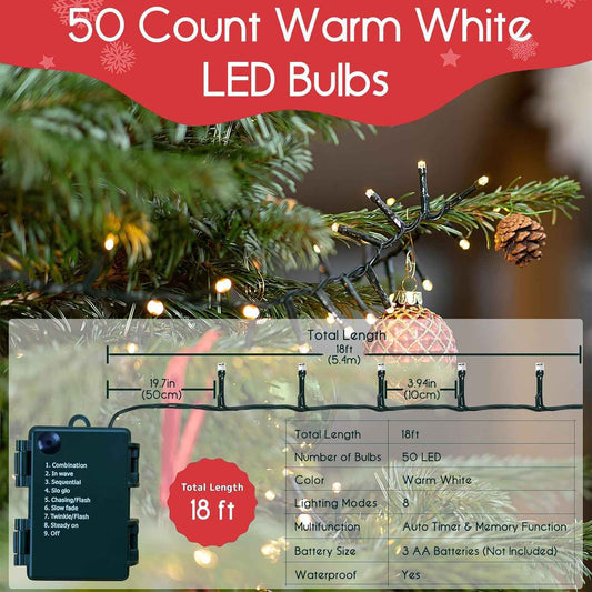 Lumify Home Battery Operated LED Lights - Child Safe Nursery and Playroom String Lighting