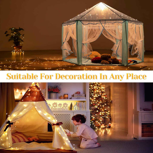 LumBliss Fairy Lights – Clean Design Bedroom Accent, 67Ft Neutral Warm White String Lights for Intentional Living Spaces