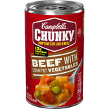 Campbell's Beef Soup with Vegetables – Lightweight No-Refrigeration Meal for Backcountry Huts, 18.8 Oz