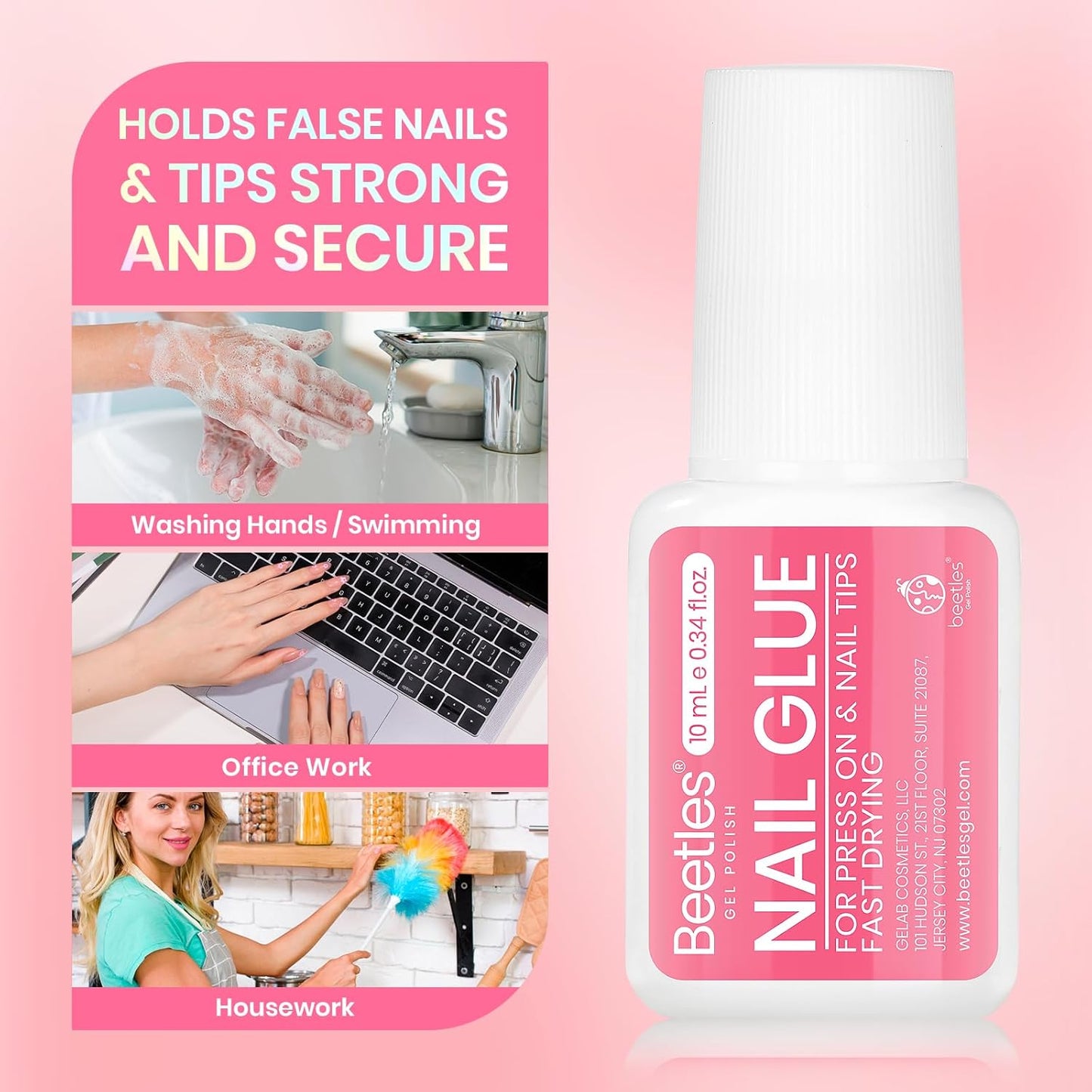 Beetles 10ML Nail Glue – Mindful Beauty Companion for Spa-Style Nail Care in Your Bedroom