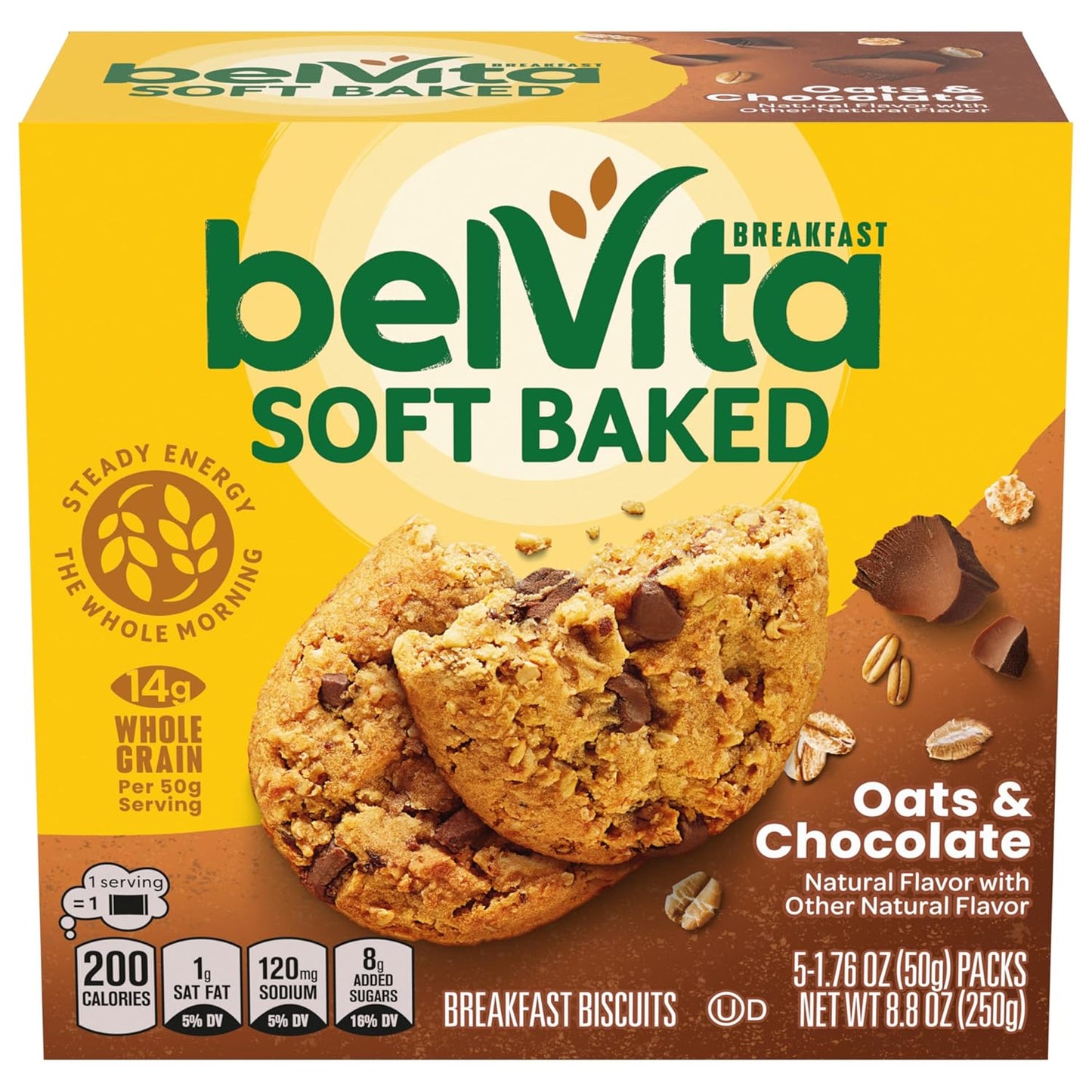belVita Banana Bread & Oats & Chocolate Biscuit Bars – Individually Wrapped After-School Snack for Active Kids