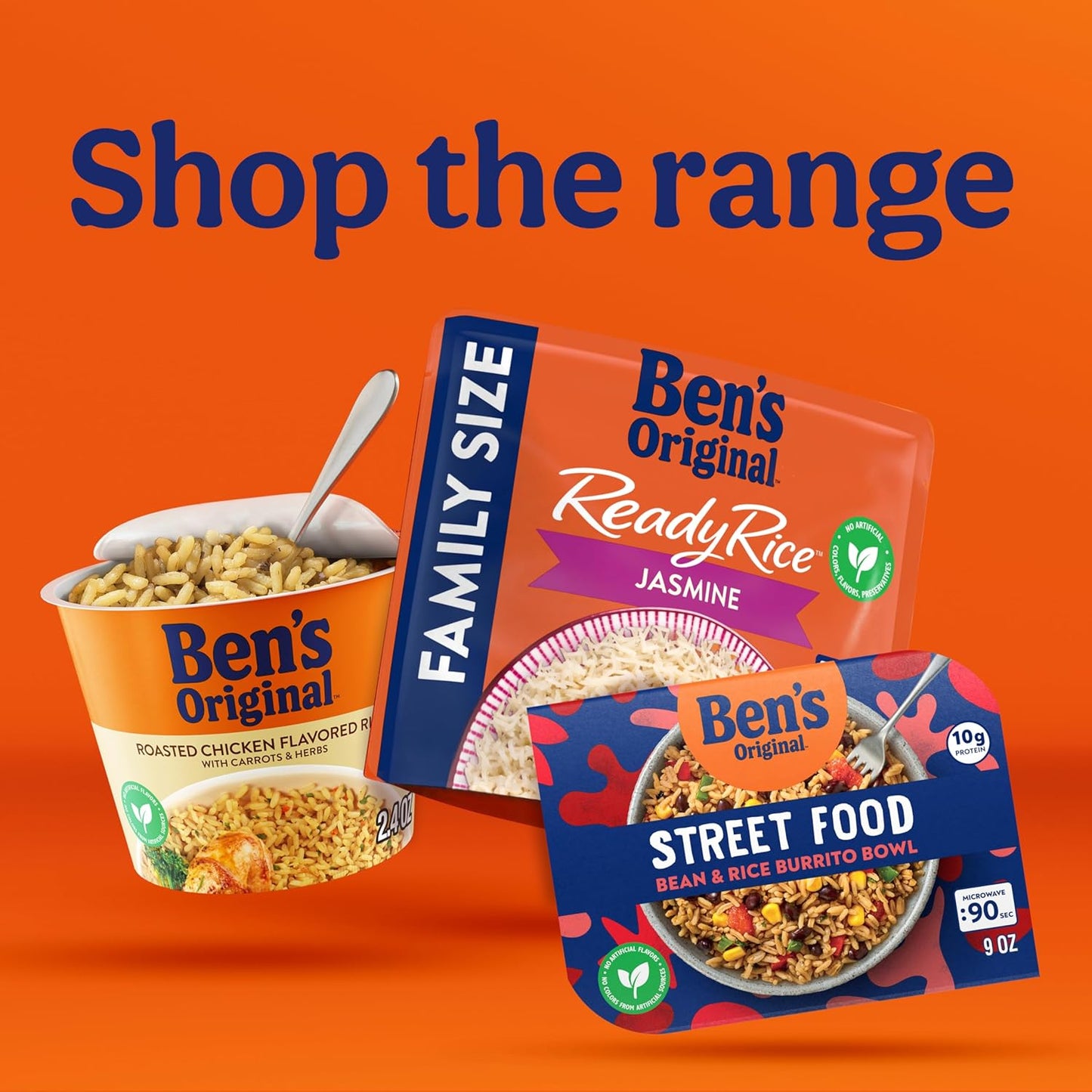 BEN'S ORIGINAL Ready Rice Jasmine Pouches — Easy Family Dinner Side With No Stove Required