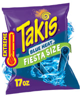 Takis Blue Heat Rolled Chips — Camping and Hiking Portable Snack, Spicy Chili Lime Flavor for Outdoors