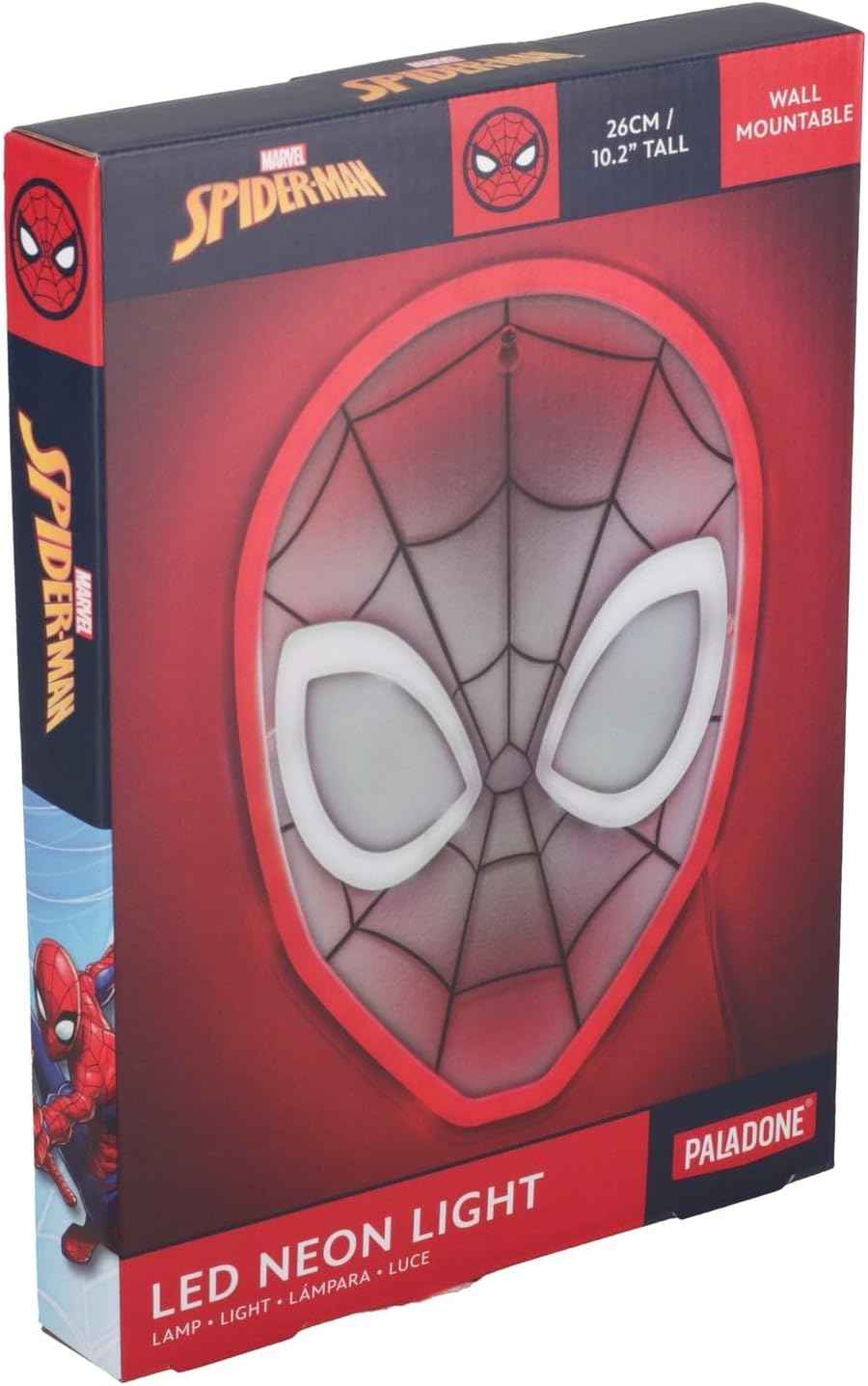 Spider-Man LED Neon Sign – Modern Wall Decor for Bedrooms, Red Ambient Lighting for Living Room and Home Theater