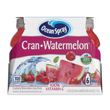 Ocean Spray Cran-Watermelon Cranberry Watermelon Juice Drinks 10 Fl Oz Bottles - Fruit Beverage in Plastic
