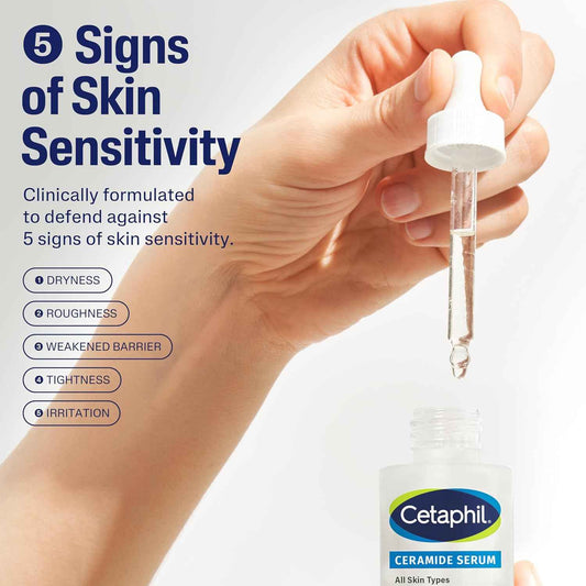 Cetaphil Ceramide Hydrating Serum – Soothing Sensitive Skin Ritual for Nightstand Self-Care