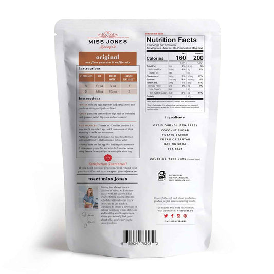Miss Jones Baking Pancake & Waffle Mix - Thoughtful Gluten Free Gift for the Health-Conscious Home Cook