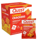 Quest Nutrition Cheese Crackers – Keto-Friendly Crunch for Wellness Routines, 10g Protein 4-Count
