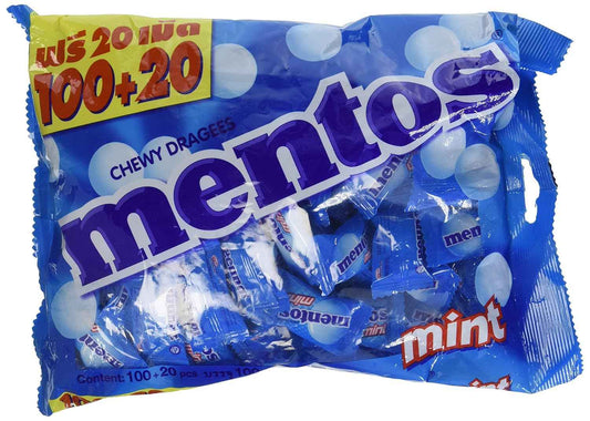 Mentos Foodkoncept Chewy Classic Fresh Mint Flavor – On-the-Go After-Meal Freshener for Commuters and Travelers