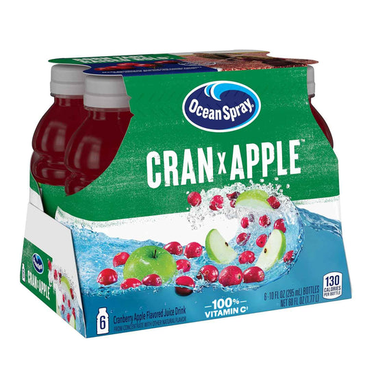 Ocean Spray Cran-Apple Juice Drink – Backyard Gathering Ready 6-Pack Cocktail Mixer