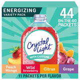 Crystal Light Energizing Powdered Drink Mix – Mid-Day Focus Companion for Remote Workers and Commuters, 44 ct