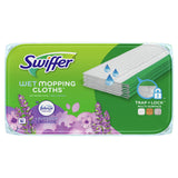 Swiffer Sweeper Wet Mopping Pad Refills for Floor Mop with Febreze Lavender Scent, 12 Count Pack Wood Wooden Adjustable Cleaning