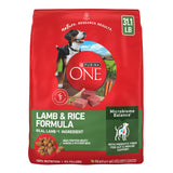 Purina ONE SmartBlend Lamb and Rice Dry Dog Food - Housewarming Gift for Multi-Dog Households, 31.1 lb. Bag