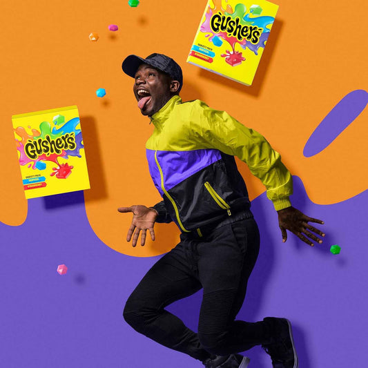 Gushers Watermelon & Sour Apple Fruit Snacks – Lunchbox Safe Single-Serve Pouches for Kids Backpacks and School Cafeteria Treats