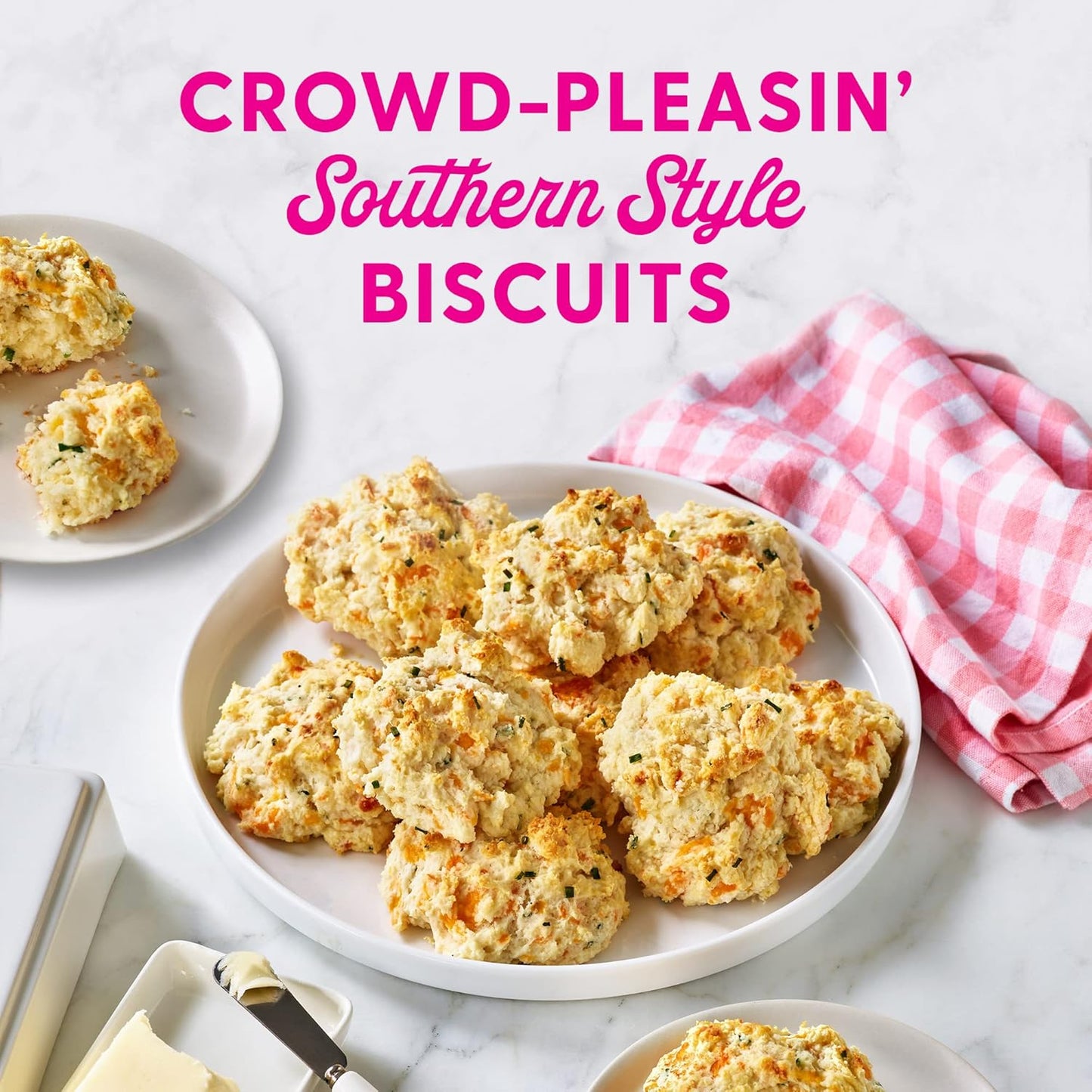 Duncan Hines Dolly Parton's Buttermilk Biscuit Mix, 16 oz. – Low Added Sugar Baking Mix for Blood Sugar Conscious Homes