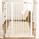 Regalo Baby Gate with Door – Thoughtful Baby Shower Gift for New Parents, Pressure Mounted Safety Gate for Stairs and Doorways