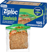 Ziploc Sandwich and Snack Bags for School Lunches – Kid-Safe BPA-Free Reusable Storage for Busy Moms