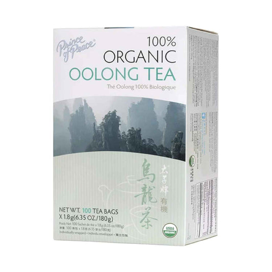 Prince of Peace Organic Oolong Tea, 100 Tea Bags – Thoughtful Wellness Gift for Mom and Elderly Parents, Organic Daily Brew