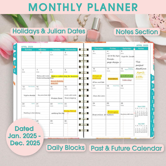 2025_Planner,_12-Month_Daily_Weekly_Monthly_Planner_from_JAN.2025_to_DEC.2025,_8.4_in_X_6_in,_Spiral_Planner_Notebook_with_Stickers,_Elastic_Closure,_Inner_Pocket