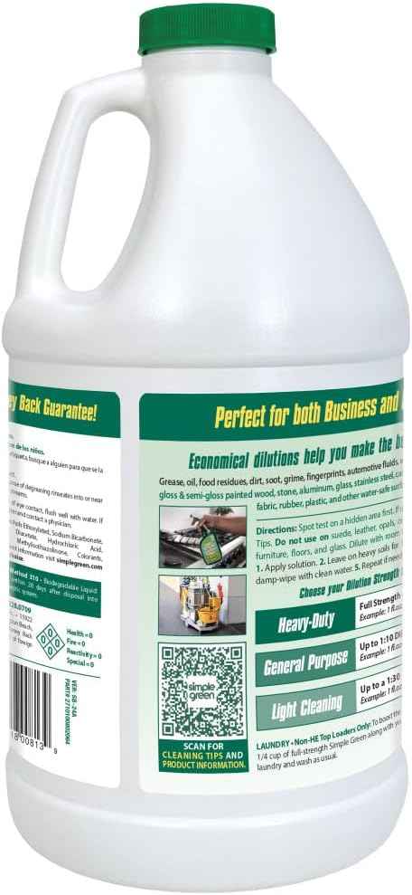Simple Green All-Purpose Cleaner Concentrate – Child-Safe Non-Toxic Degreaser for Kitchen Counters and Food Prep Areas