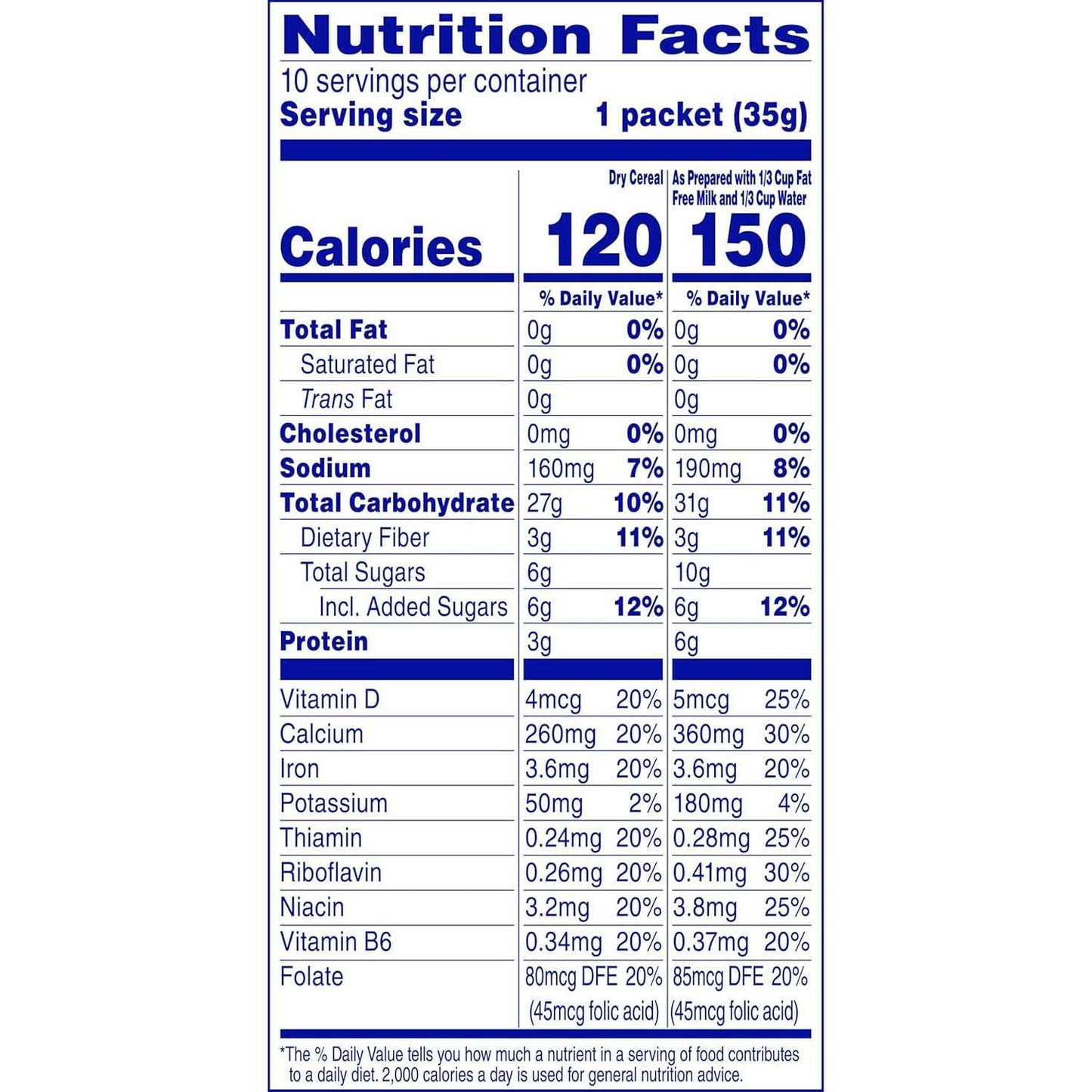 Cream of Wheat Instant Cocoa Cereal – Simple Lower Sugar Breakfast with Clean Ingredients, 10 Single-Serve Packets
