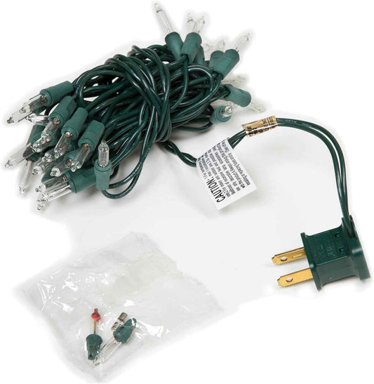 Brilliant Living Clear Mini Light Strand – Cozy Living Room Holiday Accent, Extra-Bright Bulbs