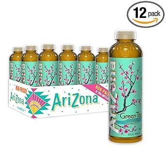 AriZona_Green_Tea_with_Ginseng_and_Honey,_20_Fl_Oz_(Pack_of_12)