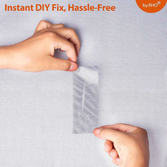 by.RHO Screen Repair Tape for Windows – Outdoor Camping Tent Mesh and Patio Enclosure Patcher, Fiberglass Mesh Roll