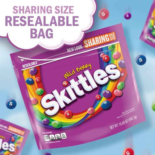 Skittles Original 1 lb Bulk Candy Bag – Affordable Valentine's Day and Birthday Gifting Treat