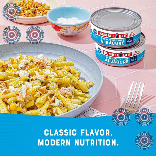 Bumble Bee White Albacore Tuna – Omega-3 Rich, B12 Powered Canned Tuna for Fitness-Focused Wellness Routines